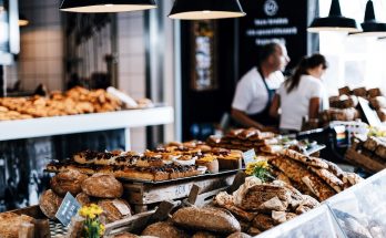 présentoir d'une pâtisserie